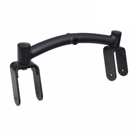 Articulating Beam for the Jazzy Select (Used), featuring a black metal bracket with two holes and visible screws, suitable for specific Jazzy Select scooters.