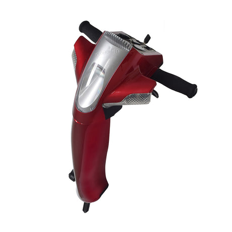 Tiller Assembly with Key for the Rascal 600F & 600T (Used) – a complete red and silver device, ready to install, including all components and the key for easy setup and replacement.