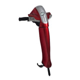 Tiller Assembly with Key for the Rascal 600F & 600T (Used) featuring a red and silver handle and round control knob.