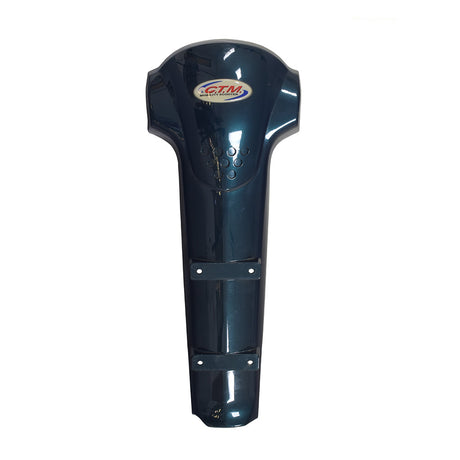 Front Tiller Shroud for the CTM HS-320 (Used) featuring a durable design with minor scratches, suitable for replacing damaged shrouds on your mobility scooter.