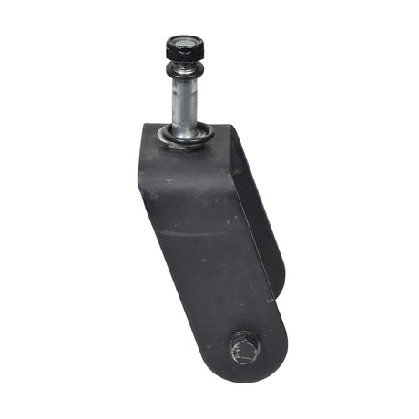 Caster Fork for Jazzy Select (Used) with metal ring, screw, and axle bolt. Ideal for replacing worn parts on Jazzy Select power chairs, ensuring a safe and smooth ride.