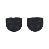 Rounded Brake Pads for Standard & YK2 Flame Calipers (Set of 2) - A close-up of two black, circular brake pads with textured surfaces ideal for electric dirt bikes and quads.