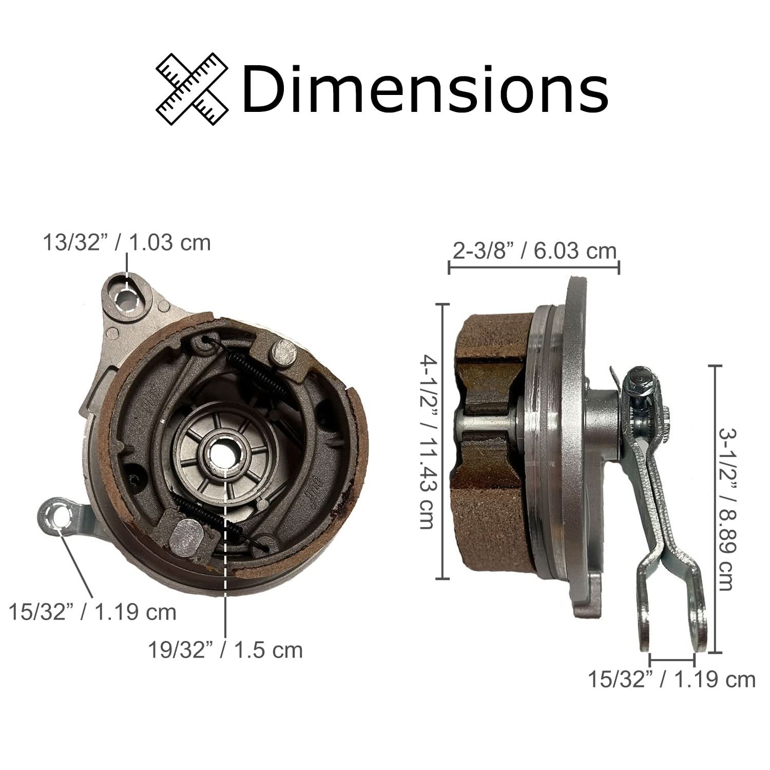 Brake Assembly for the Coleman CT200U Trail Mini Bikes – Monster Scooter Parts Brake Assembly for the Coleman CT200U Trail Mini Bikes – Monster Scooter Parts