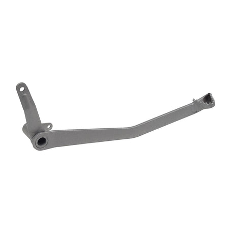 Rear Foot Brake Lever for 50cc, 70cc, & 90cc Dirt Bikes – a sturdy grey metal lever with a hole, designed for durability and compatibility with various dirt bike models.