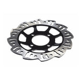 Rear Foot Brake, Disc, Pads, & Master Cylinder Assembly for 110cc & 125cc Dirt Bikes, featuring a circular perforated metal brake disc with multiple holes, part of a comprehensive brake system upgrade package.