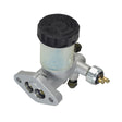 Hydraulic Master Brake Cylinder for 150cc - 250cc Go-Karts & Dune Buggies, shown in a close-up with attached reservoir, cap, and sensor switch.