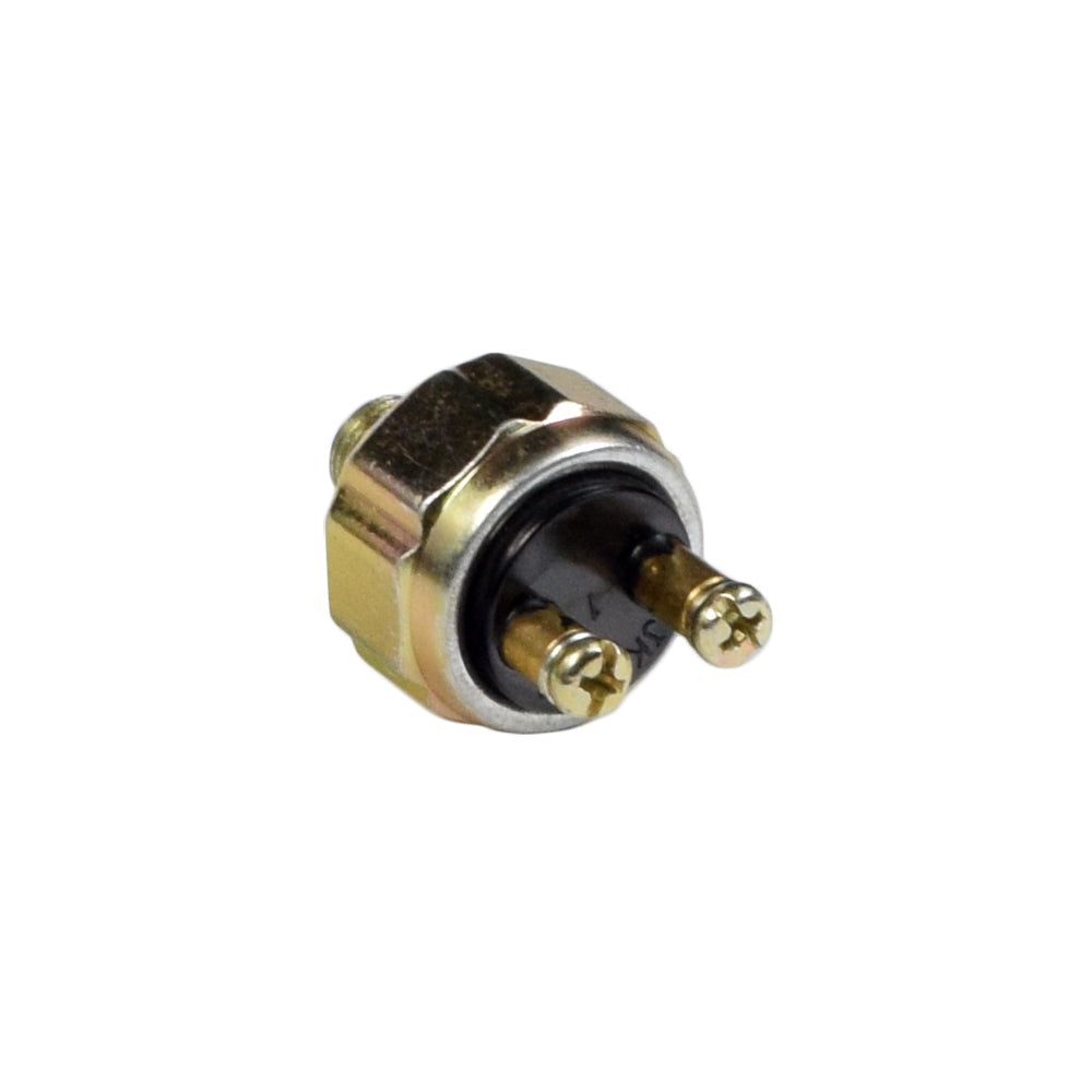 Brake Pressure Sensor Switch for 110cc, 150cc, & 250cc GY6 Go-Karts, featuring a close-up of the metal screw and threading, designed to fit Kandi and similar go-kart models.