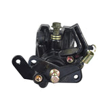 Rear Brake Caliper for 150cc Kandi Go-Karts & Dune Buggies (Blemished) featuring screws, bolts, and a visible spring, with included brake pads for easy DIY installation.