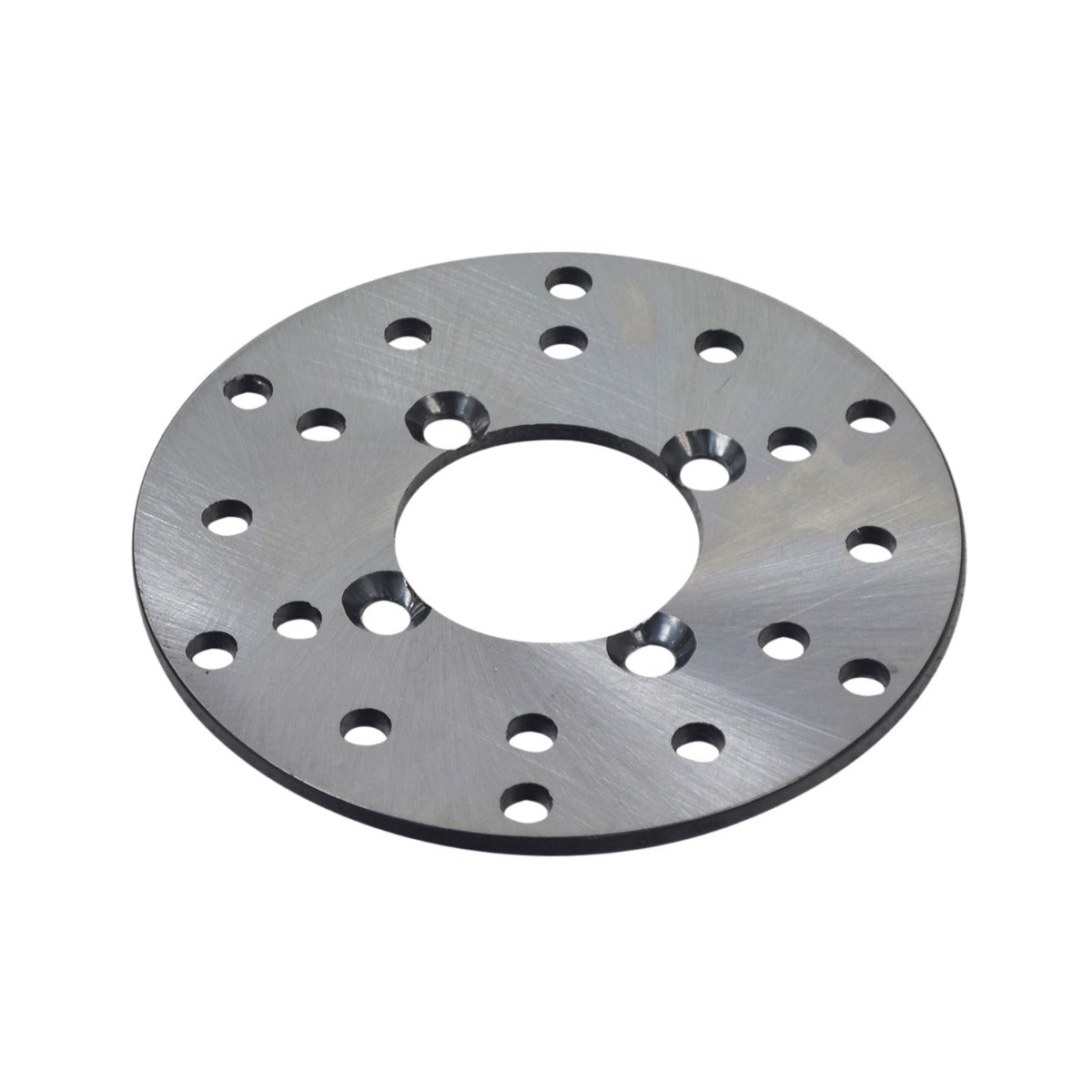 Front Brake Disc for Coleman AT125-EX & AT125-UT ATVs, showing a circular metal rotor with multiple holes for mounting, designed as a replacement part for ATV braking systems.