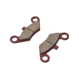 Rear Brake Pads for the Coleman AT200-B ATV, shown as a symmetrical pair with two mounting holes, designed identically for easy placement on the caliper.