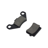 Front Brake Pads for the Coleman AT200-B ATV, showing a close-up view of a pair of asymmetrical brake pads designed to fit the left and right front caliper.