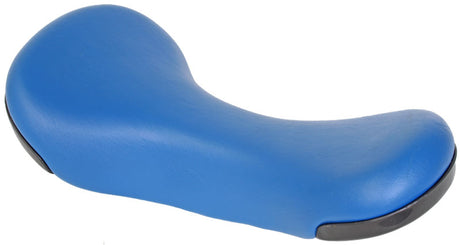 Unicycle Saddle Seat featuring a sleek design, combining a blue surface with durable black rubber padding. Ideal for bikes and scooters, enhancing both comfort and style for your rides.