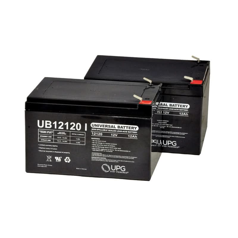 ECI POWER 4 Pack 12V 12AH Rechargeable Sealed Lead Acid Batteries – For Electra Scooter, Scoot-N-Go & Low Drain Devices (Q04BLHFM12_12-8)