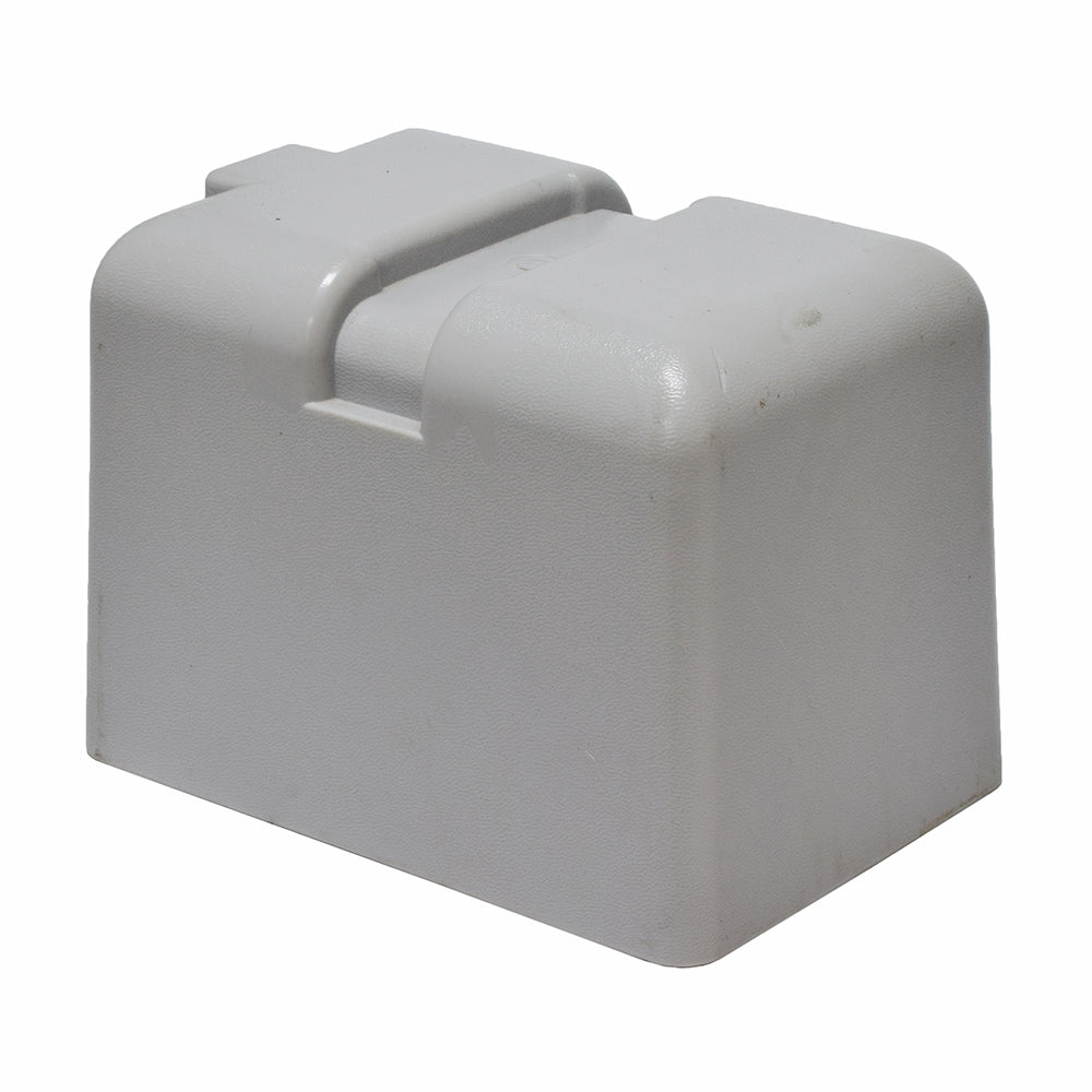 Battery Cover for the Hoveround® MPV5® (Used) – a white plastic cover designed to replace damaged covers on Hoveround® MPV5® batteries, ensuring protection from debris and moisture.