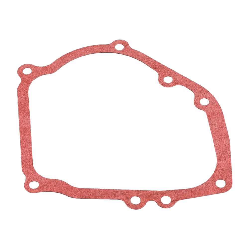 Crankcase Gasket for the Baja MB200 Mini Bike, circular with multiple holes, designed for a 200cc 6.5 Hp Mini Bike Engine, shown on a plain background.