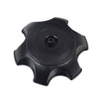 49 mm Universal Large Grip Fuel Tank Cap for 50cc - 150cc ATVs & Dirt Bikes, featuring a black circular plastic design with a central hole, suitable for various Chinese and Asian dirt bike models.