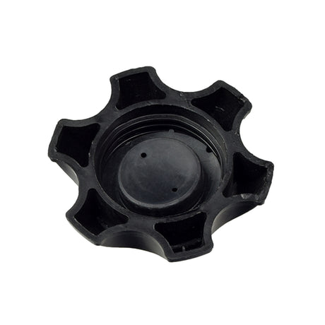 Fuel Tank Cap (Gas Cap) for Baja Dirt Runner 125cc (DR125) & Dirt Runner 150cc (DR150) Dirt Bikes, featuring a black plastic design with a central black circular component.