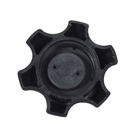 49 mm Universal Large Grip Fuel Tank Cap for 50cc - 150cc ATVs & Dirt Bikes; black circular cap with multiple holes, suitable for various engine sizes and Chinese/Asian dirt bike models.