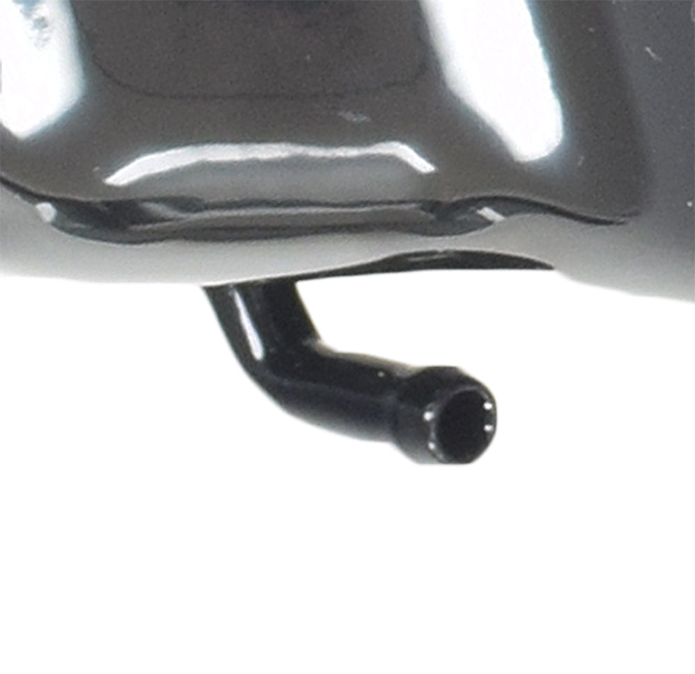 Close-up of the Black Metal Fuel Tank for 50cc QMB139 Scooters, showcasing its sturdy black enameled steel construction and adaptable design for various street scooters and powersports models.