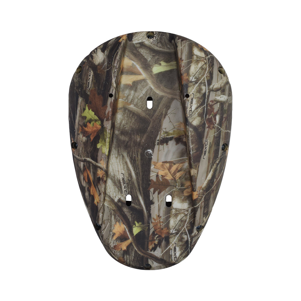 Decorative Fuel Tank for the Coleman CT200U-EX, CT200U-EXR & CT200U-EX V Mini Bikes featuring a camouflage pattern with holes, designed for a rugged, deep-in-the-woods look.