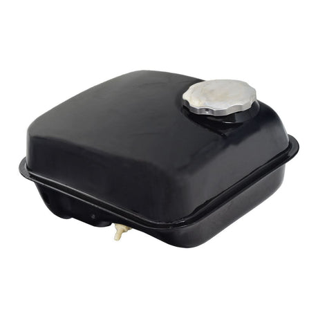 Fuel Tank for the Coleman BT200X, CT200U Trail, & CT200U-EX Mini Bikes (Blemished) - black tank with a silver cap, includes a fill strainer, perfect for mini bike replacements or custom projects.