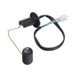 Fuel Sending Unit with Fuel Sensor for 50cc GY6 (QMB139) Scooters, featuring a black wire with multiple colored wires, a black cap, and a 3-wire plug with gasket.