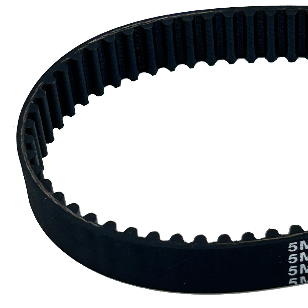 560-5M/15 Drive Belt for the Razor E200 electric scooter, featuring white text on a black belt. Compatible with versions 1-4 of the belt drive E200 scooters.