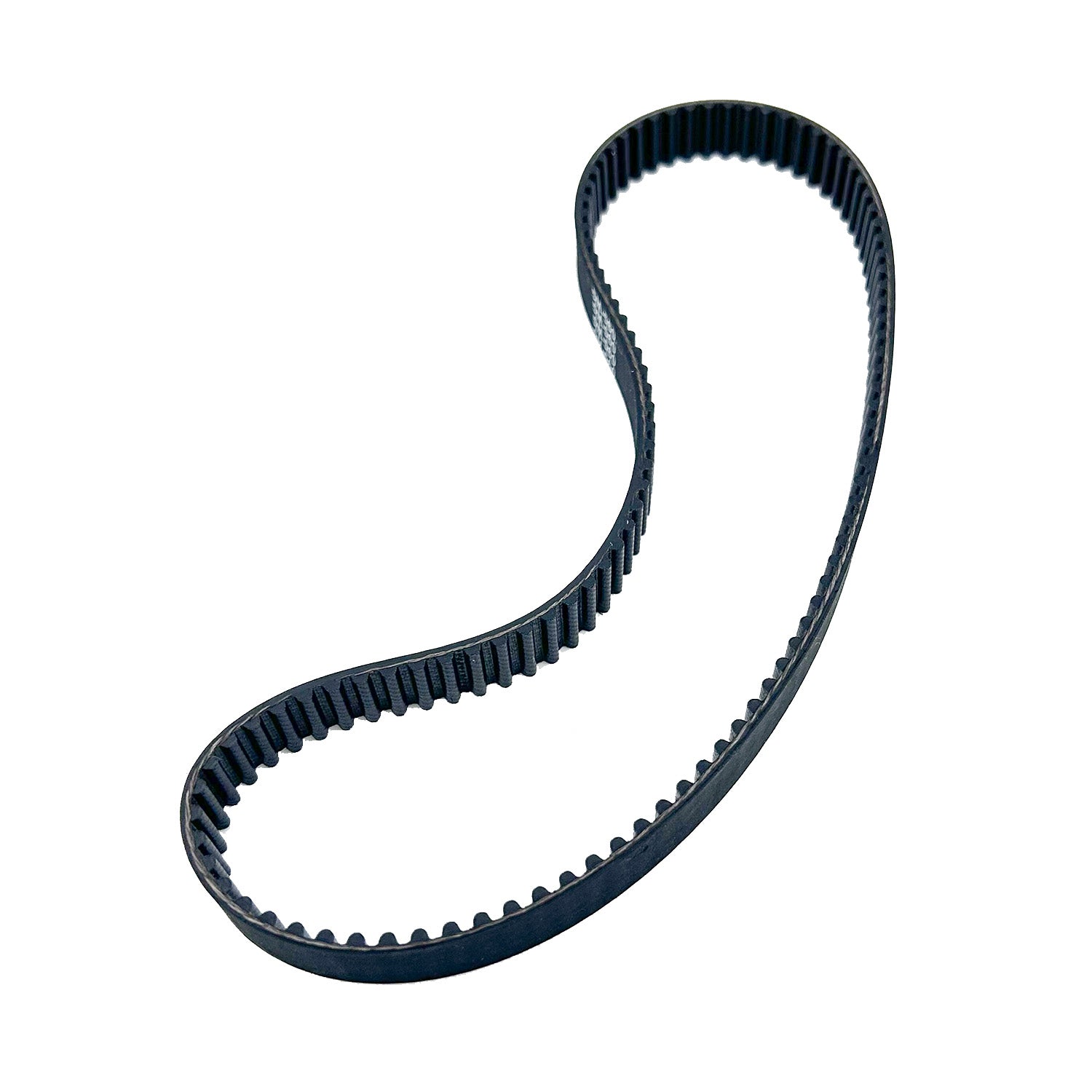 560-5M/15 Drive Belt for the Razor E200, featuring a distinct curved design and teeth, compatible with belt drive E200 scooters, versions 1-4. Ideal replacement for Razor E200 electric scooters.