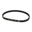 203788 Go-Kart Torque Converter Symmetric Belt (Comet Series 40 Replacement) showing black material with yellow writing, designed for go-karts like Yerf-Dog and Hammerhead, compatible with 9-3/4 pulley distance torque converters.