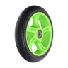 Front Wheel for the Razor Power Core 90 & Power Core E90, showcasing a green and black wheel with a close-up view of the rim and tire, featuring pre-installed bearings for easy replacement.