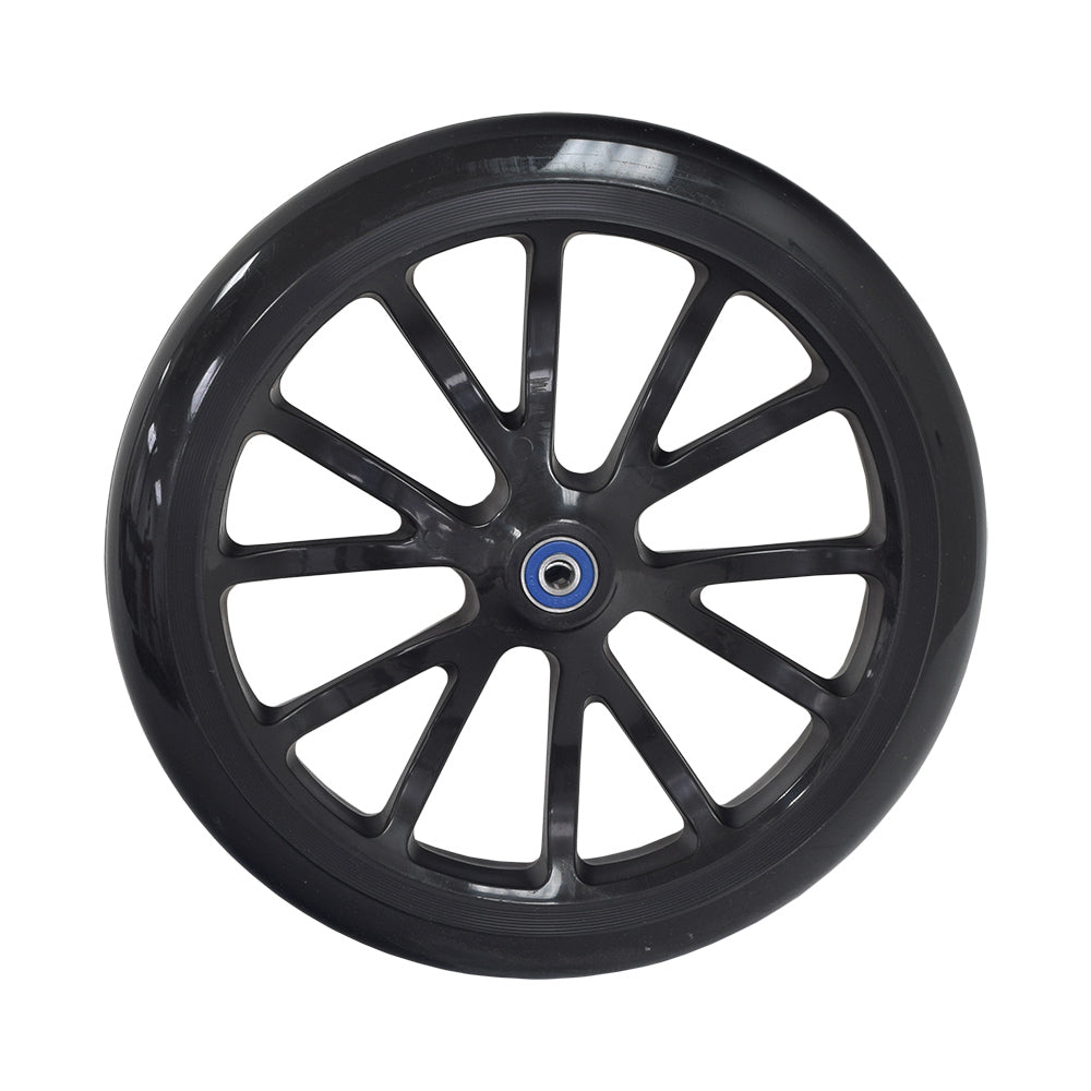 10 Wheel Set (Front & Back) for Razor A6, featuring 10 urethane wheels on a 12-spoke rim, pre-installed bearings, ready to mount on your adult-size kick scooter.