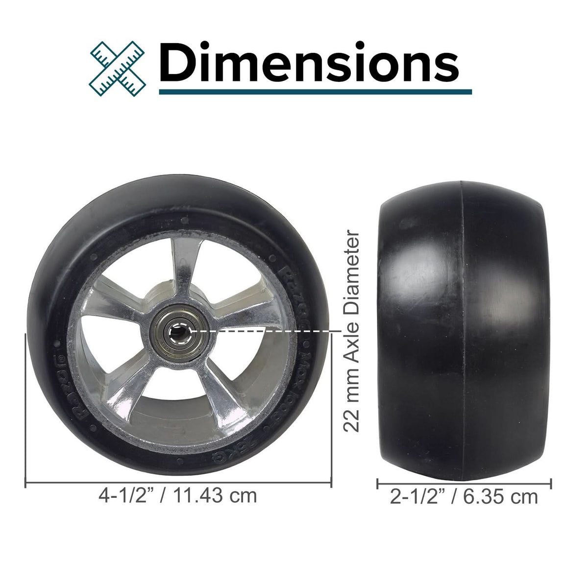 Monster Wheel Razor Razor Parts, Front Razor Ground Force Go Kart Wheel – Monster Scooter Parts