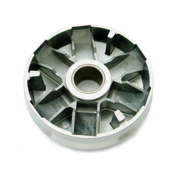 Variator Pulley for the Honda Ruckus (NPS50) - Close-up of a circular metal pulley with a central hole, designed for use on Honda Ruckus and Metropolitan scooters.