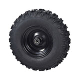 13x5.00-6 Front Tire and Rim Wheel Assembly for Coleman CK100 & SK100 Go-Karts, featuring a black tire mounted on a steel rim, suitable for off-road go-kart use.