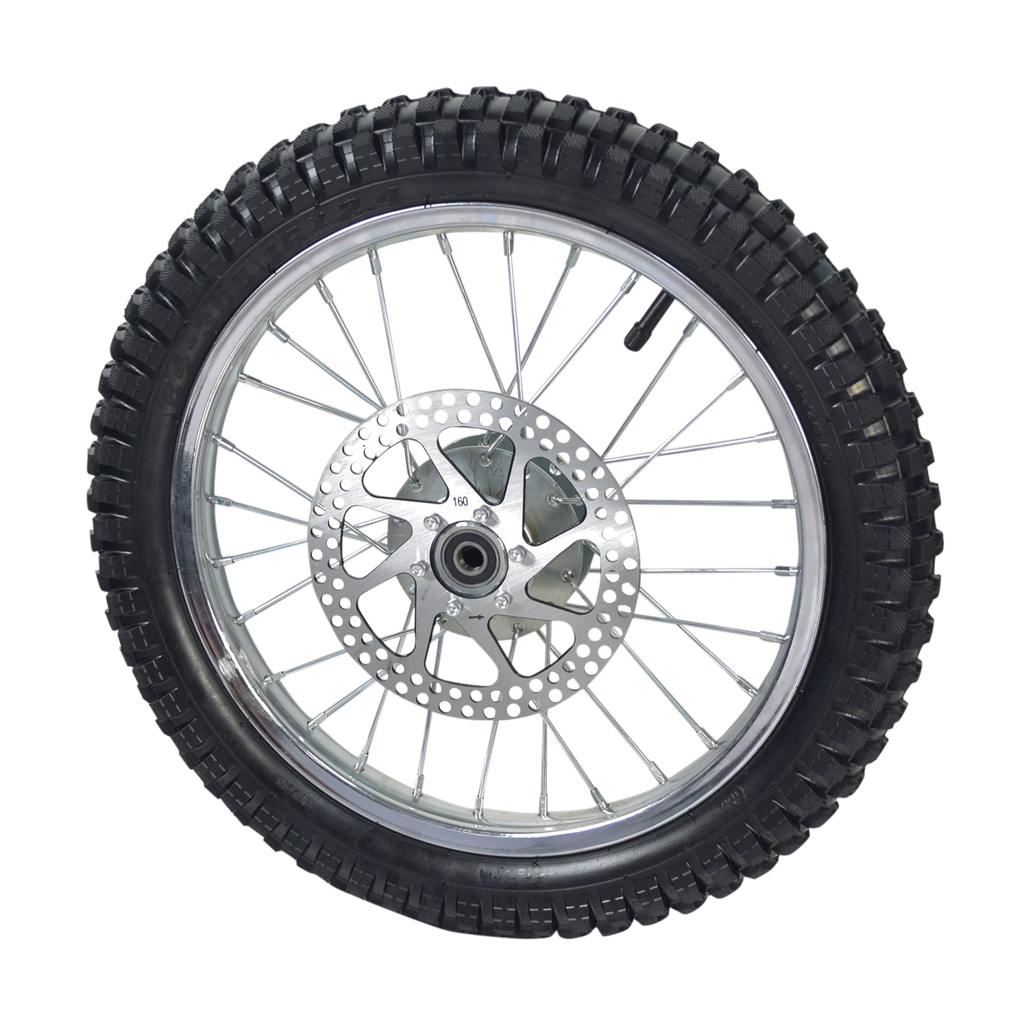 Complete Front Wheel Assembly for the Razor SX500 McGrath Dirt Rocket