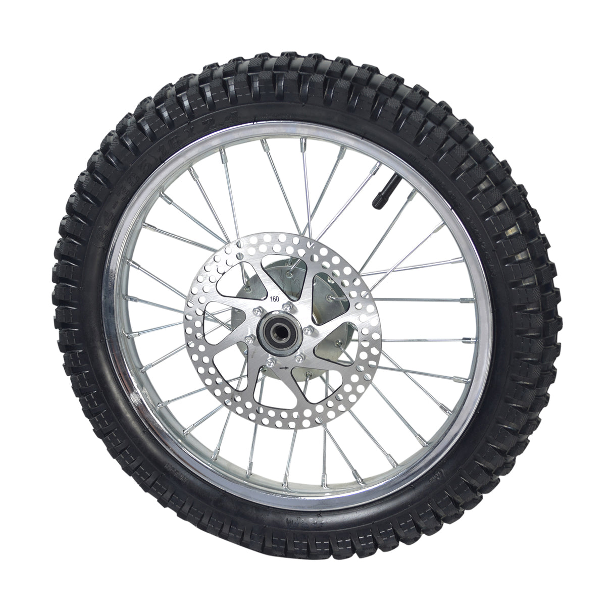Complete Front Wheel Assembly for the Razor SX500 McGrath Dirt Rocket