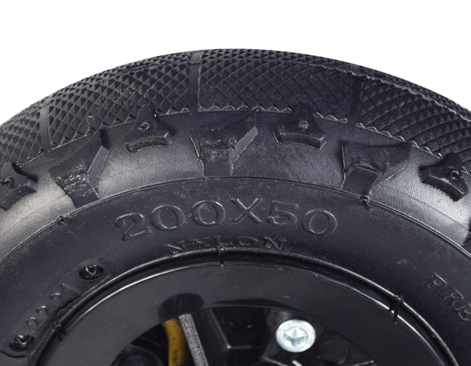 Razor Dune Buggy Front Wheels (Set of 2) close-up showing semi-knobby tire tread, inner tube, and 6000ZZ wheel bearings.