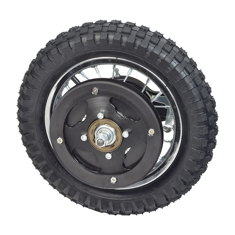 Hiboy DK1 rear wheel assembly, opposite side showing the hub mounting plate