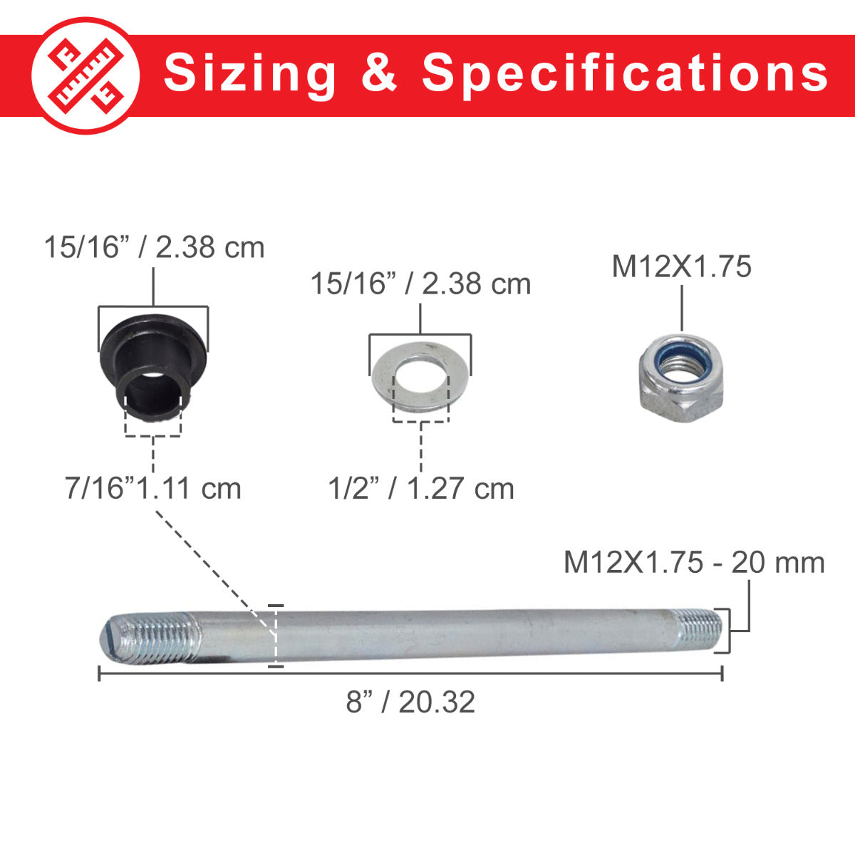 Rear Wheel Assembly for Razor MX500 and MX650 Dirt Rockets, showcasing axle, rim, sprocket, tire inner tube, brake rotor, and freewheel, displayed with nuts and bolts in a detailed layout.