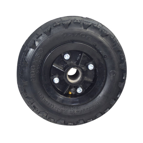 Razor Dune Buggy Rear Wheels (Set of 2) featuring black tires with central holes, designed for rear wheel assemblies. The set includes both the tire and inner tube for easy replacement.