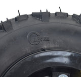 Razor Dune Buggy Rear Wheels (Set of 2) - Close-up view of the 8 tire tread and rubber surface, showcasing the intricate details of the rear wheel assemblies designed for durability and performance.