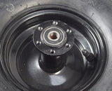 Rear Wheel Assembly for the Monster Moto / Mega Moto Classic 80cc, 105cc, & 1000w Mini Bikes, featuring a 145/70-6 tire, metal center, and included wheel bearings for enhanced control on rough terrain.