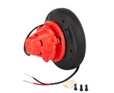 Rear Wheel with Hub Motor for the Razor Power Core E100, featuring an integrated electric motor with visible wires and screws, designed for slick, treadless tires. Compatible with Razor Power Core E100 scooters.