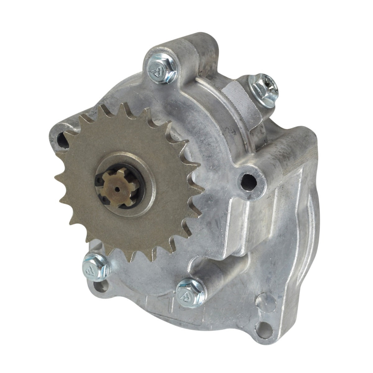 Transmission for the Motovox MVS10 Gas Scooter, featuring a close-up of a metal gear with a 20-tooth sprocket, essential for 49cc gas-powered scooters.