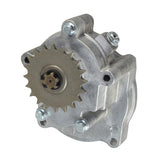 Gas Scooter Parts: Standard Scooter Transmission with 20-Tooth (8mm 05T) Chain Sprocket, featuring a close-up of a metal gear component.