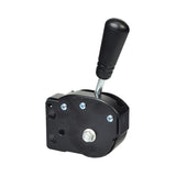 Reverse Gearbox Shifter Lever for Go-Karts with a black handle, metal lever, and visible screws, designed for shifting into forward, neutral, and reverse on most 6.5 gas engines and 150cc GY6 engines.