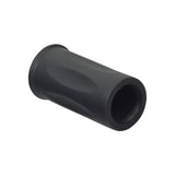 Universal 2-1/2 Half Grip Handlebar Grip: A black cylindrical handlebar grip with a hole, designed for electric scooters. Compatible with various Razor models, Minimoto, Currie, Hot Wheels Urban Shredder, and Pulse Super-C.