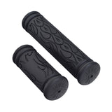 Handlebar Grip Set for Currie Scooters, featuring a close-up of black rubber grips designed for Schwinn, IZIP, eZip, and Mongoose models. The image highlights the textured surface and ergonomic shape.