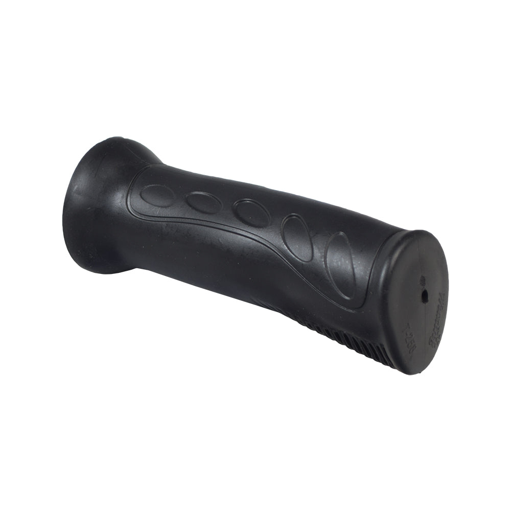 Ergonomic Universal Rubber Handlebar Grip shown in close-up, highlighting its textured, molded design for enhanced comfort. Suitable for most scooter handlebars with a 7/8 diameter.