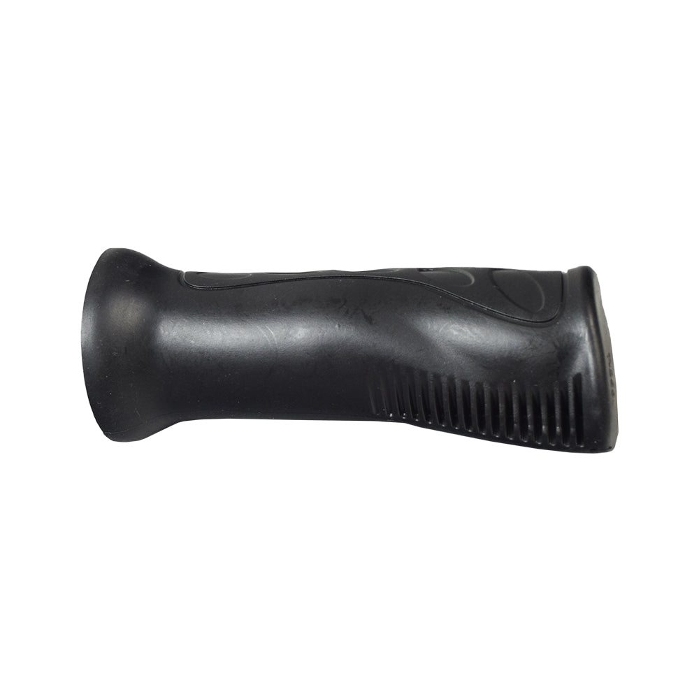 Ergonomic Universal Rubber Handlebar Grip with a textured, molded design for enhanced comfort, suitable for most scooters and bikes with 7/8 diameter handlebars.